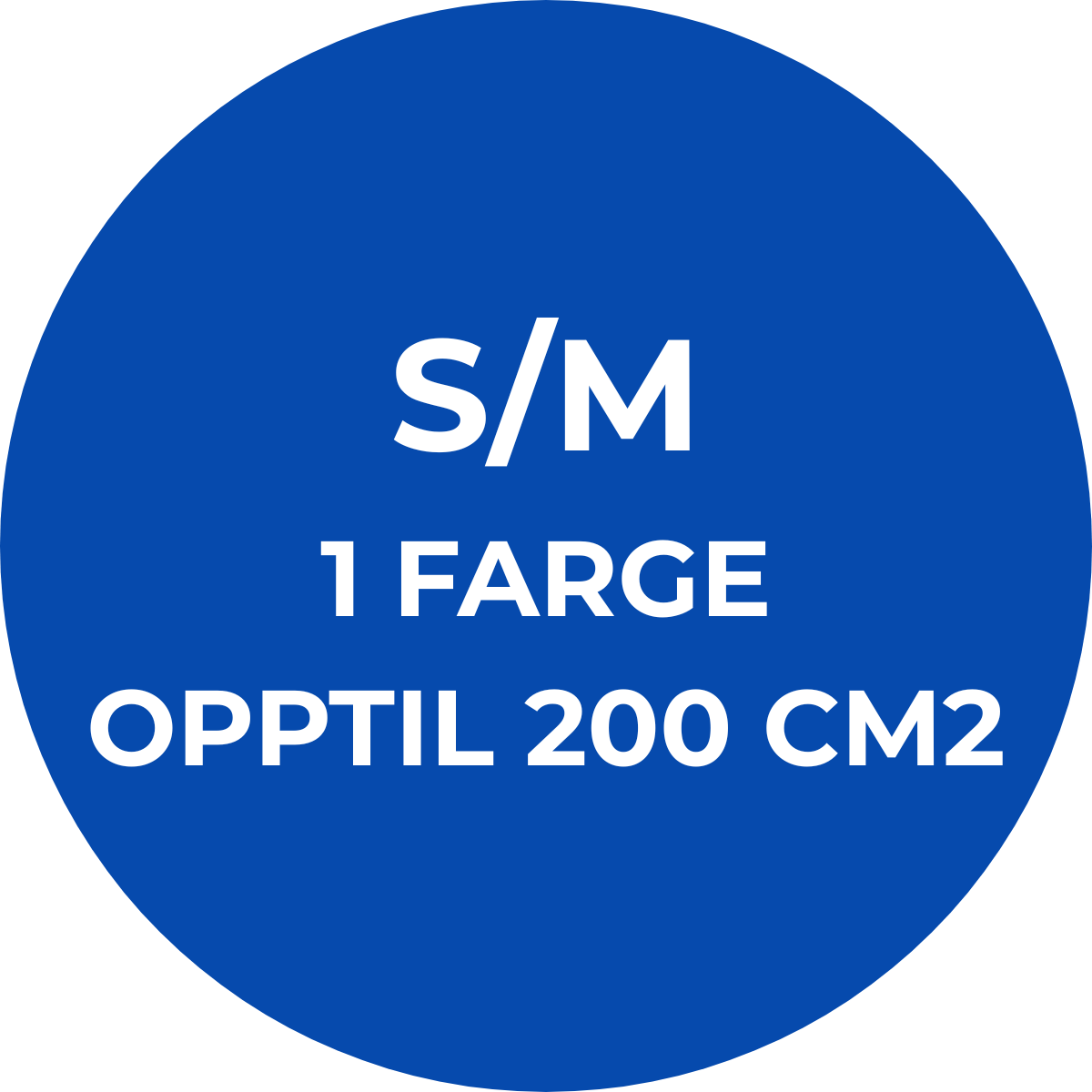 DTF Transfer S/M 1 farge